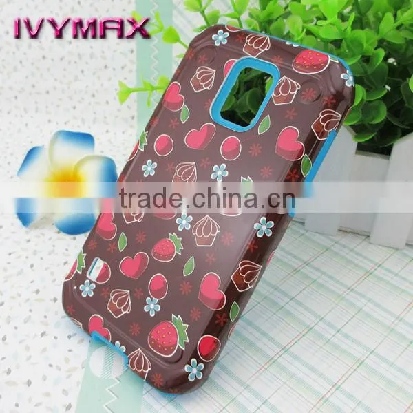 UV oil printing design combo case for samsung s5 active