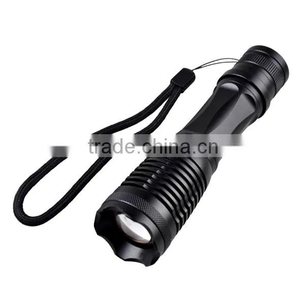 2000 Lumen Expedition Handheld Flashlight Led With Charger, 18650 2000mAh Rechargeable Battery and Sleeve, AAA Battery Holder