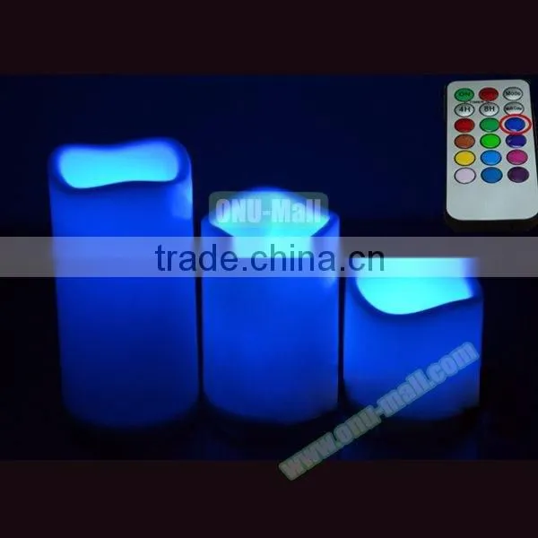 Most Popular Flameless LED Candle Light with Remote, Ivory Color Remote LED Candle
