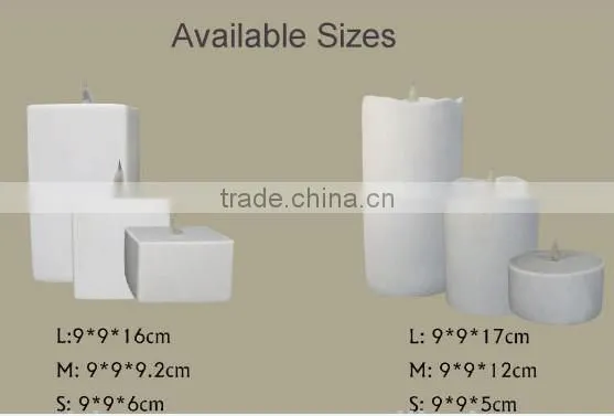 Colorful beautiful printing pillar LED candles