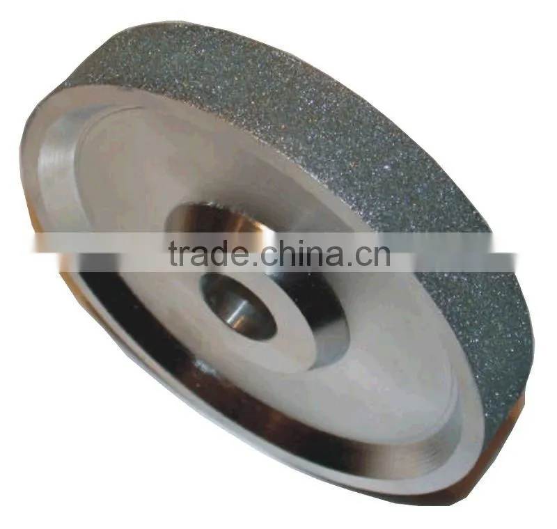 Electroplated diamond cutting wheels with triangle shape on the surface
