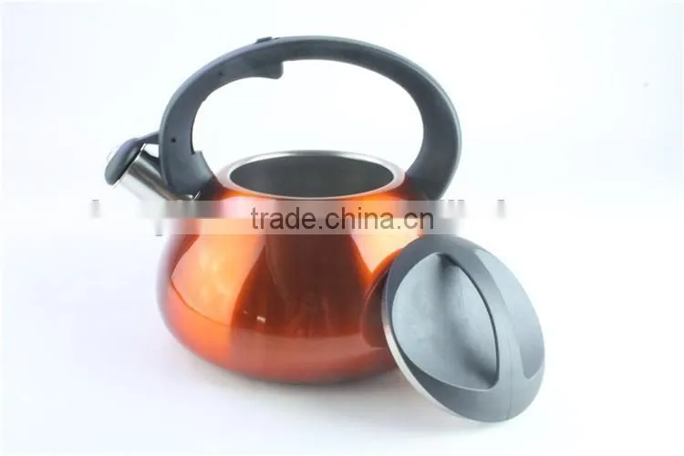 Durable colorful tea pot water kettle whistling tea kettle stainless steel jug