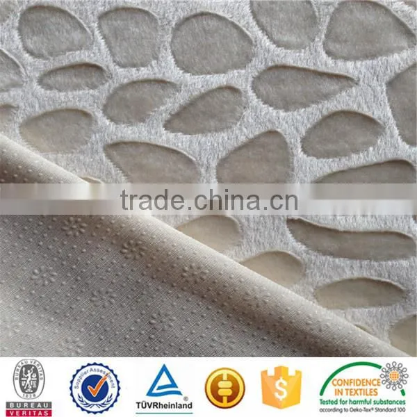 bamboo brushed anti slip cut velvet upholstery plastic drip back sofa cover fabric