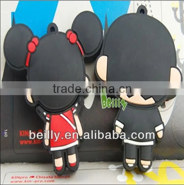 2013 the most popular 3D Chinese Kongfu Doll design silicone USB cover