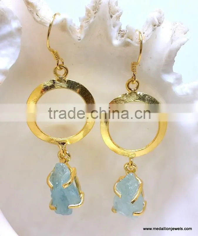 Green Kyanite Multi Stone Rough Gemstone Earrings, 925 Solid Sterling Silver Earrings, Dangle Designer Raw Earrings