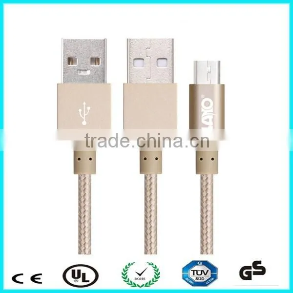 Custom nylon braided driver download usb data cable