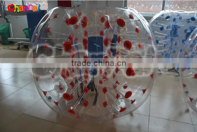 PVC Summer cool Lawn Inflatable collision Bumper Buffer Impact Zorb Run In Touch Ball Football Soccer Bubble Ball