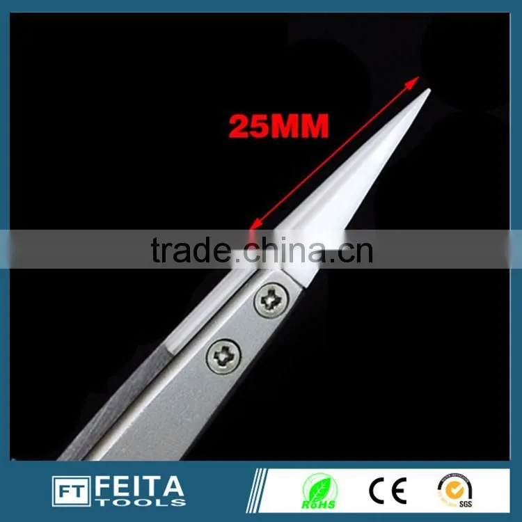 popular Ceramic replaceable tips tweezers /Ceramic replaceable tips dongguan suppliers