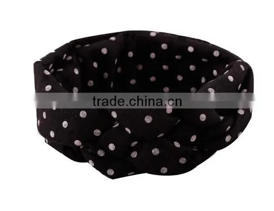 Red Toddler Baby Girls Polka Dot Headband Hair Band Headwear Wrap Accessories