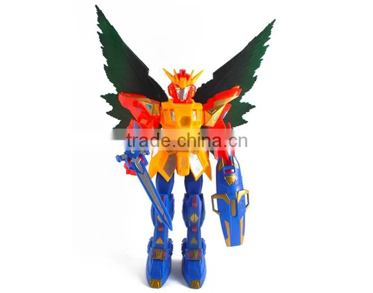 Hot selling small model plastic kids toy robot with light