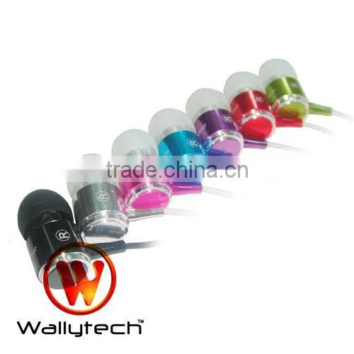 Wallytech WHF-085 For iphone metal Earphone microphone