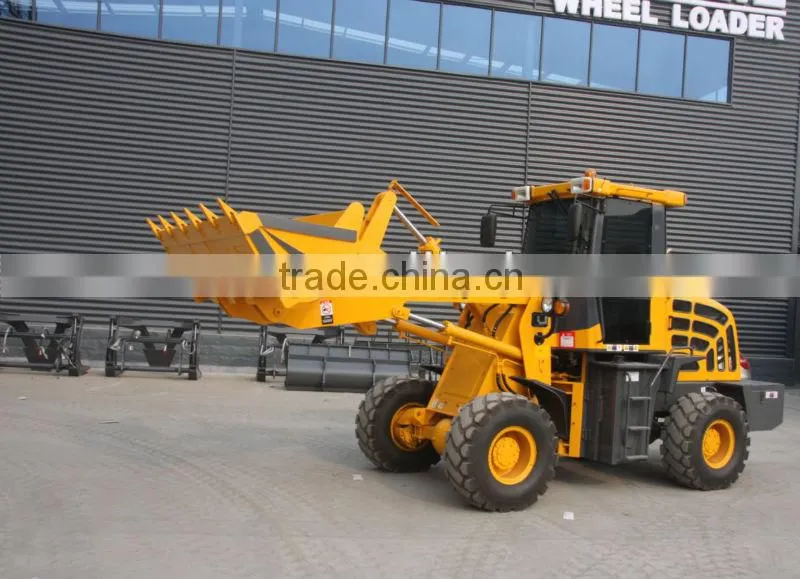 quick hitch 2 ton wheel loader front end loader NEOL200 with huafeng engine hydraulic joystick