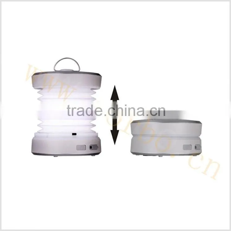 Wholesale Electronic Folding LED Camping Lantern with Hand Crank Cell Phone Charger