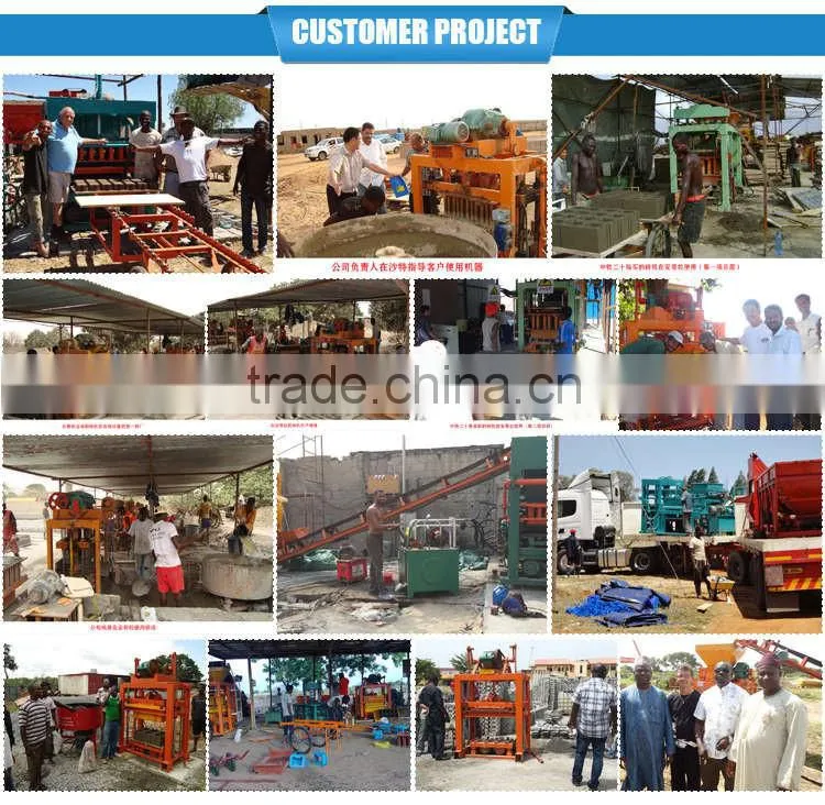 QMR2-45 small scale industries machines, mobile used concrete block machine equipment for small business at home