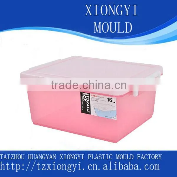 custom EU standard plastic rectangular storage box mold manufacturer