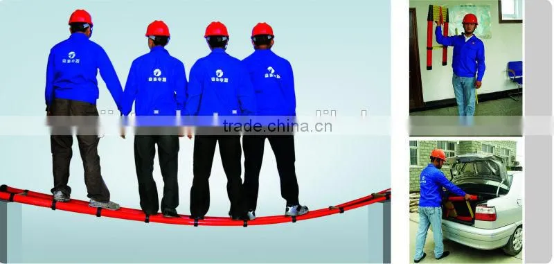 Portable & foldable aluminum telescopic ladder 3.8m (12'5 ft) EN131 certificated