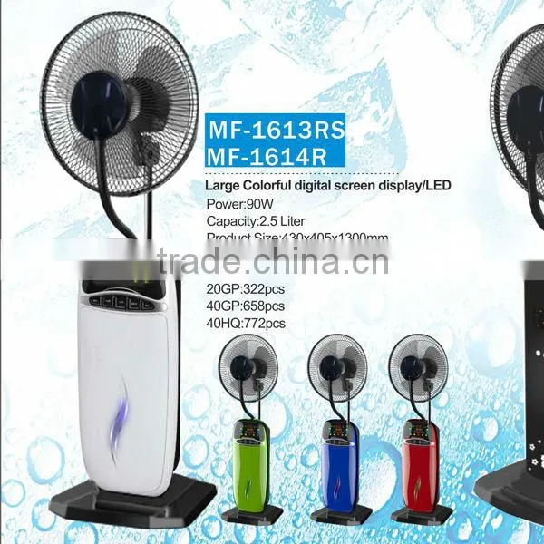 water spray cooling fan water mist fan