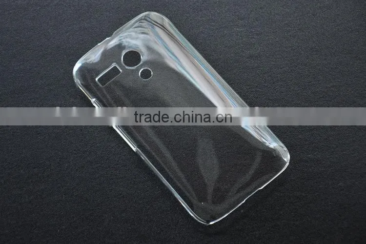 Hard crystal protective pc cover case for motorola moto g