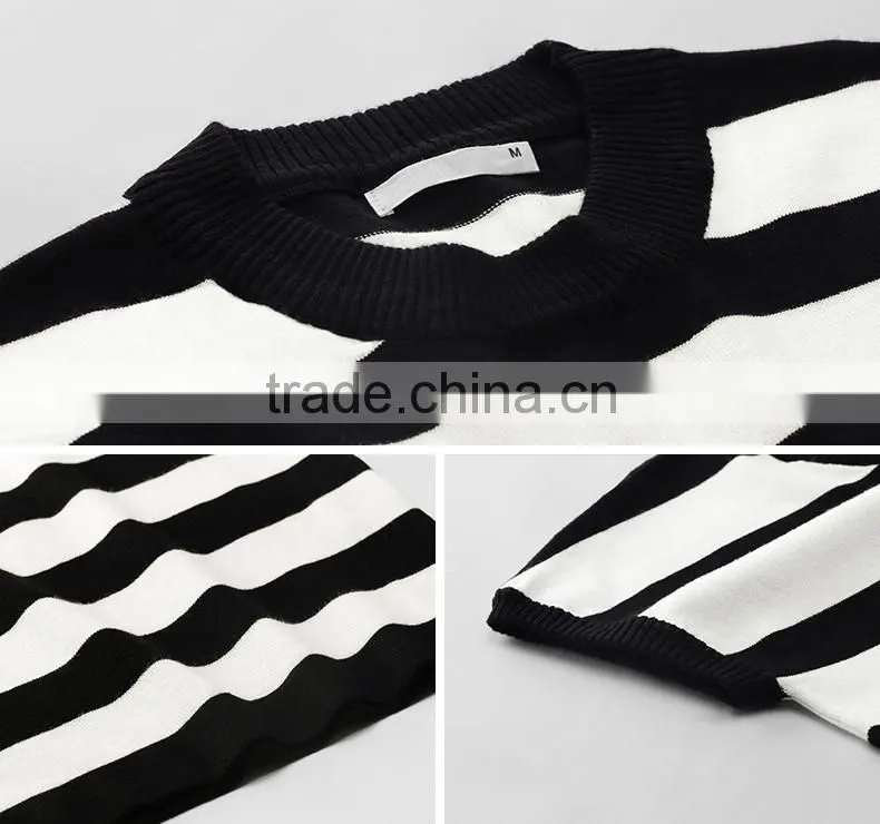 Black and white stripes in the summer of 2016 the new han edition cultivate one's morality short sleeve dress