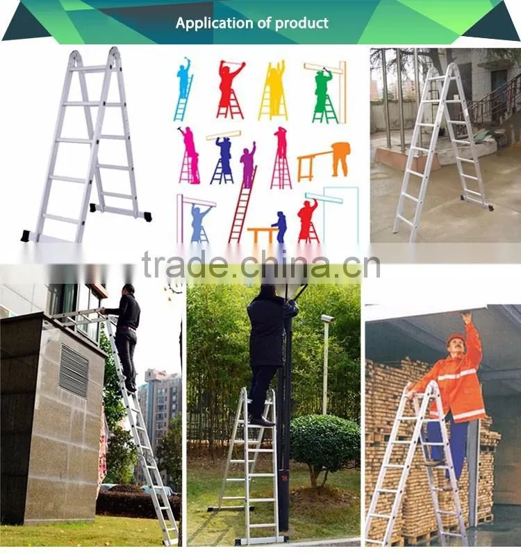 Christmas decorative Dual-purpose aluminum step EN131 ladder