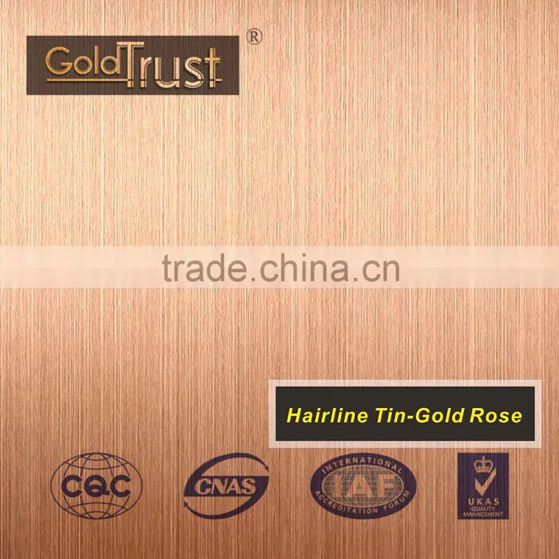 JIS hairline finish stainless steel sheets for elevator building decoration and wall panels