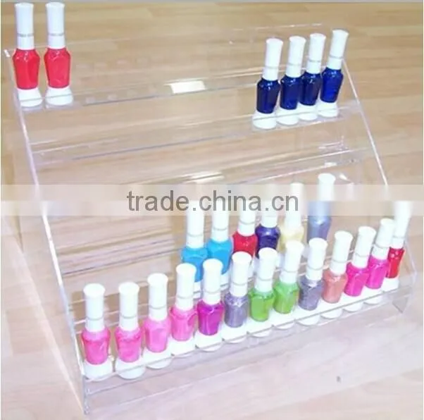 Lucite Acrylic Bottle Display Rack Cosmetic Bottle Organizer