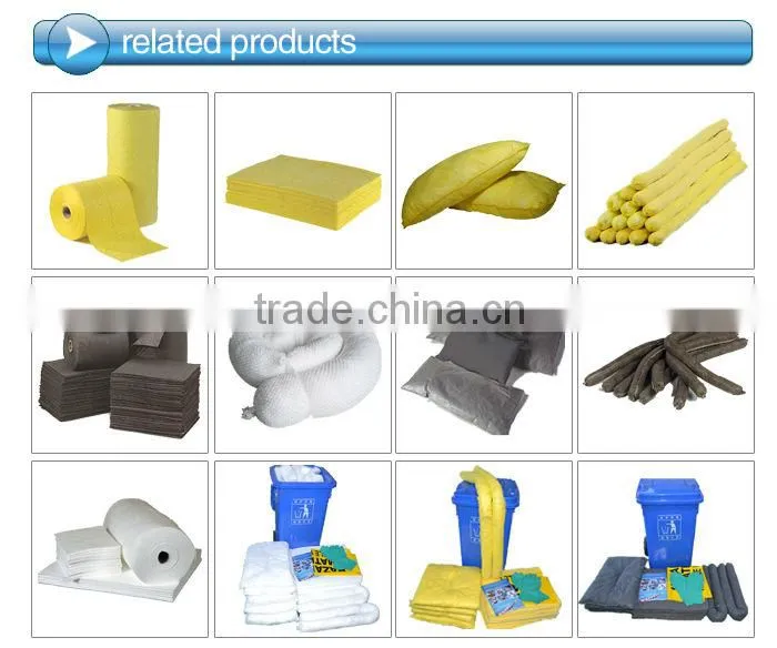 PP oil spill control mats
