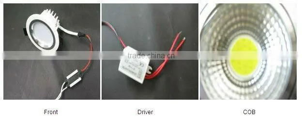 New style of down light, 7w recessed led ceiling light