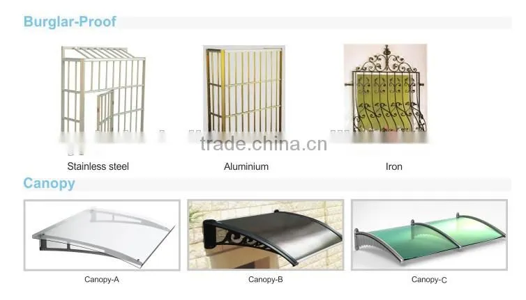 Yekalon Environmental UPVC window Sliding pvc window profile