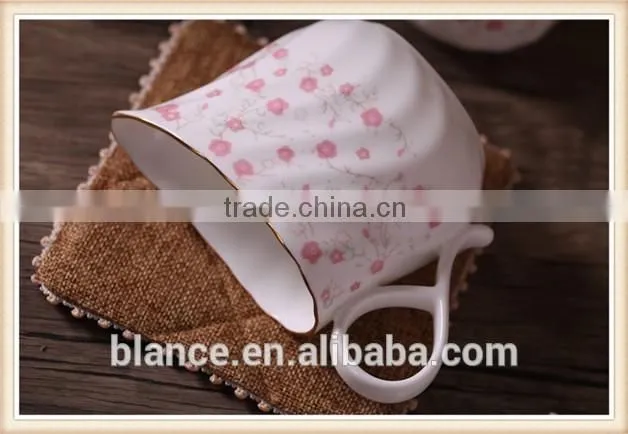 rose coffee set in English style