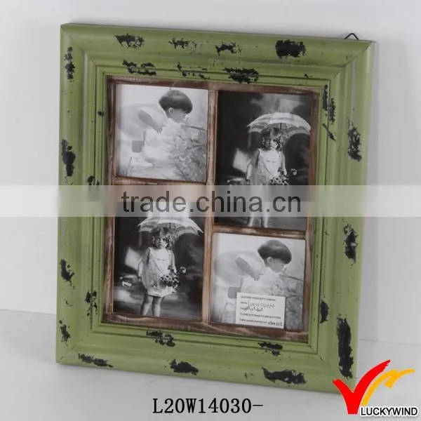 newly developed wood photo frame in green