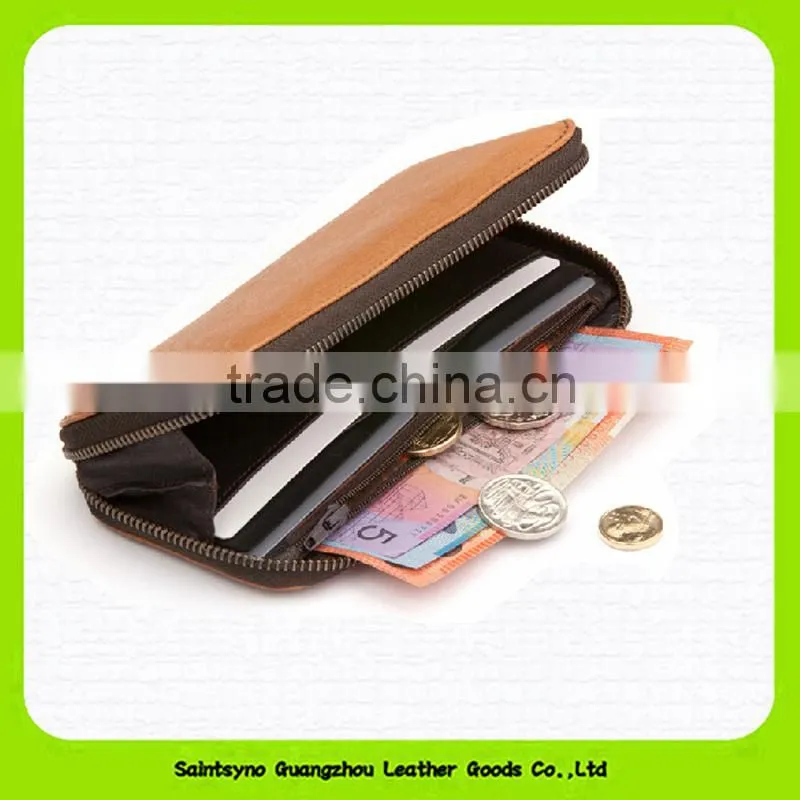 15603B Fashion leisure cow leather simple classic men's wallet