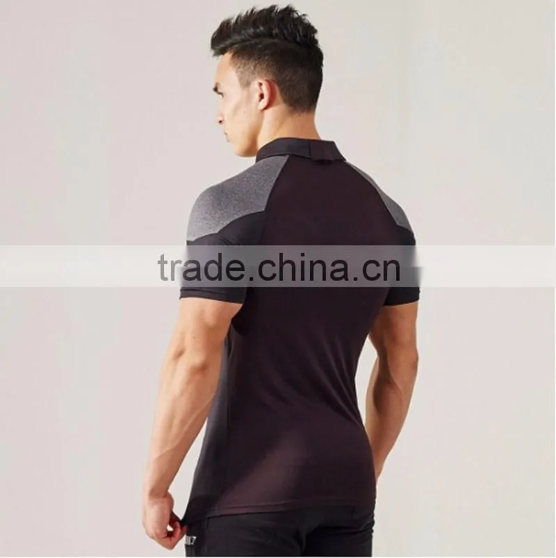 dri fit shirts wholesale fitness fashion polo shirt ,seamless sport shirt
