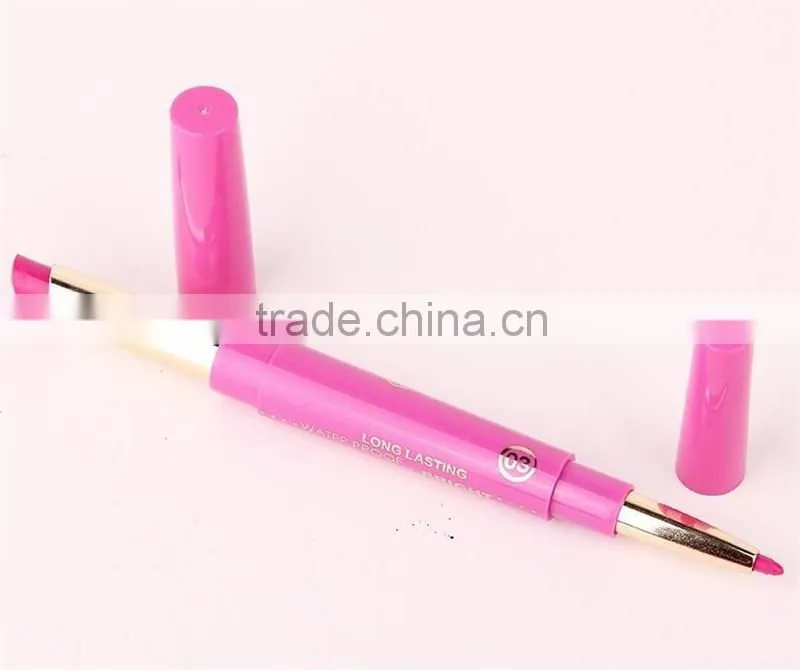Music Flower Dual Purpose Lipstick&Lip Liner 12 Colors Waterproof Long Lasting Bright Colorful lipstick stick set