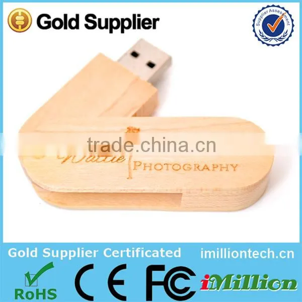 Promotional gift bulk 16gb wood custom usb stick