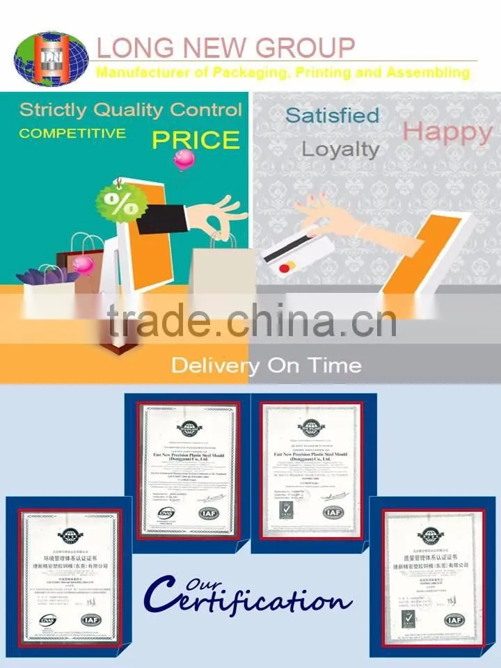 Brochure organizer paper cardboard box packaging
