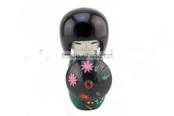 wholesale natural wooden japanese kokeshi gift dolls