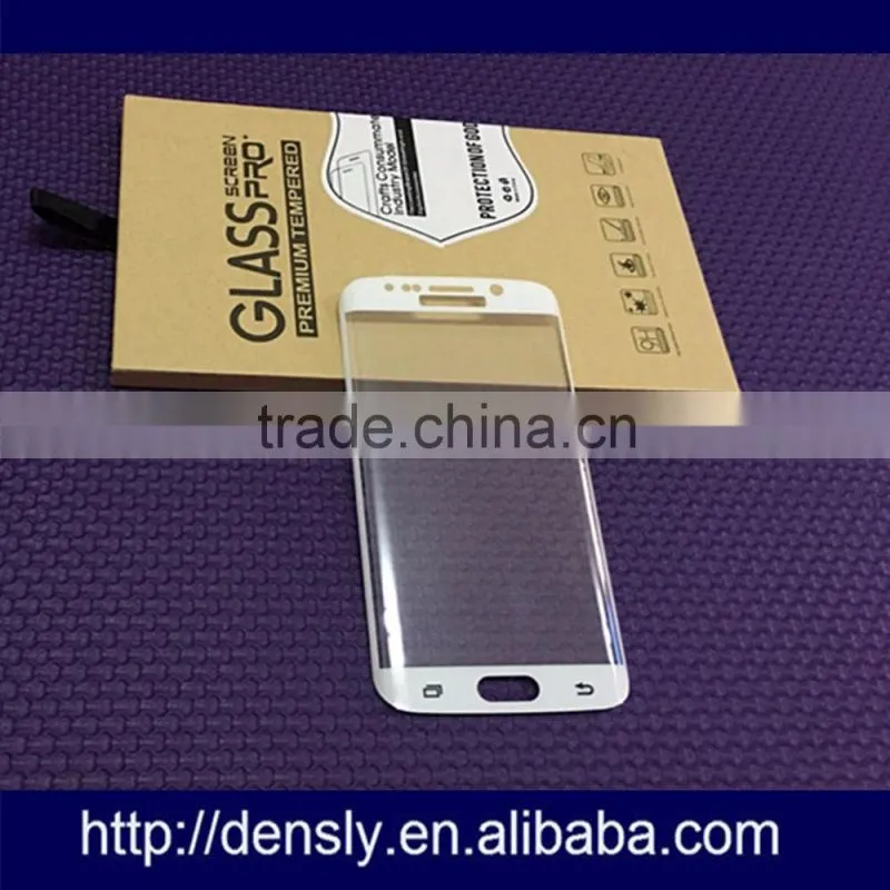 Factory 0.2mm 3D Full Coverage Curved tempered screen protetor samsung galaxi s6 edge