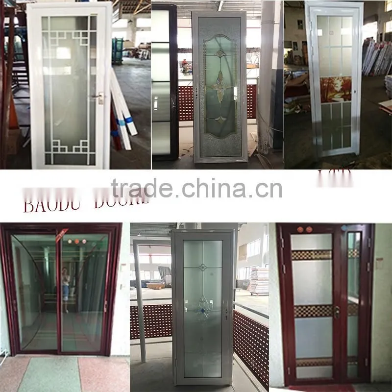 beautiful aluminum toilet door soundproof interior glass door