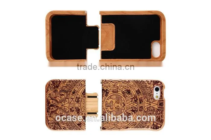 Special Calender Engraving phone case wood cover for IPhone 6/6s/6 plus