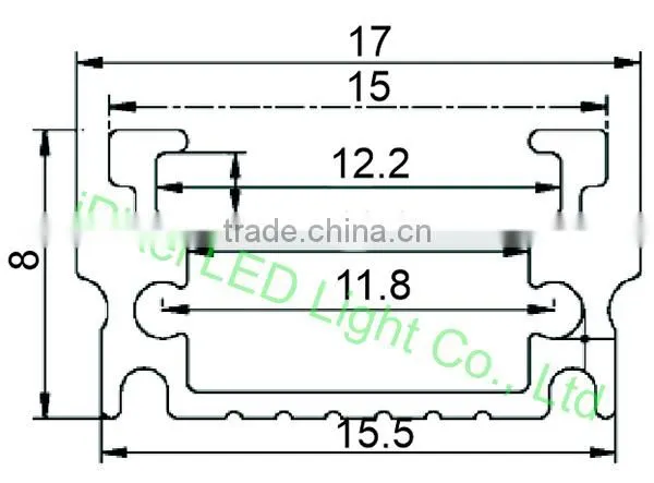 iPixel LED waterproof SMD 5730 aluminum led strip 24V rigid led strip