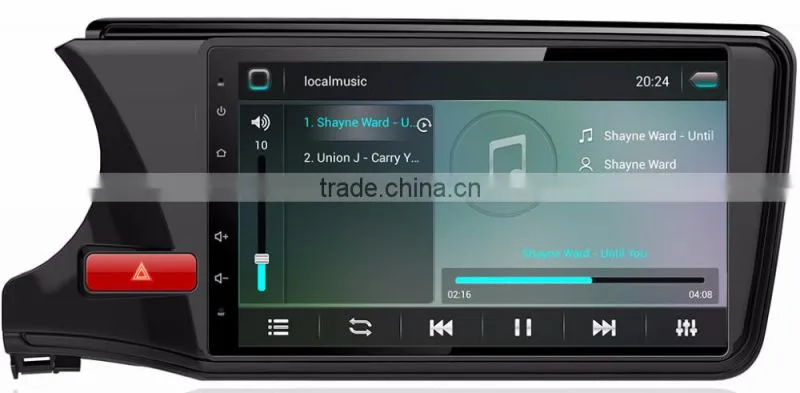 Support 3G/Wifi/Audio/Video Dvd Car Audio System For HONDA CITY 2015 1G Ram 1024*600