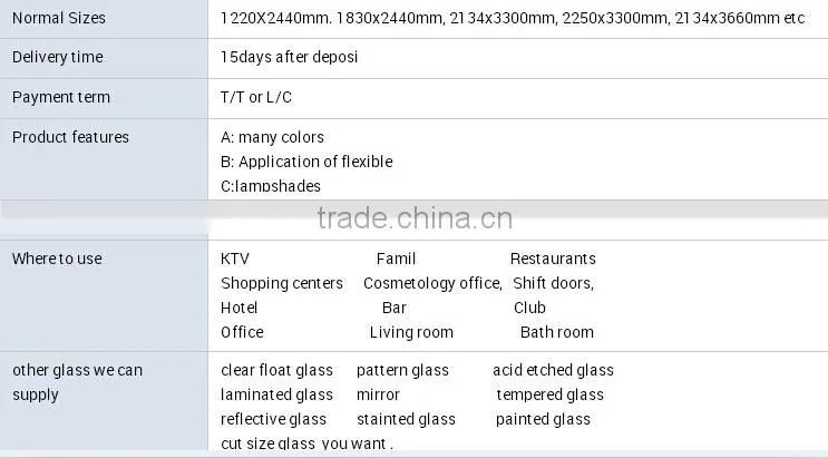 2-19mm Customized good quality ultra clear float glass