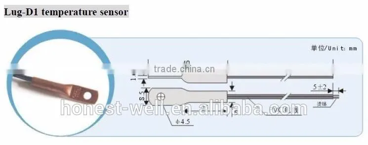 Lug type Surface Temperature Measuring NTC Sensor