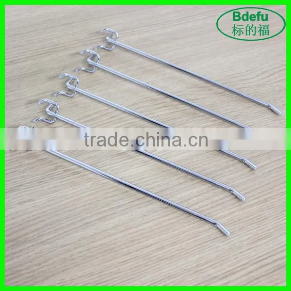 Guangzhou shopfitting equipment pegboard metal hook display stands, hanger display metal hook