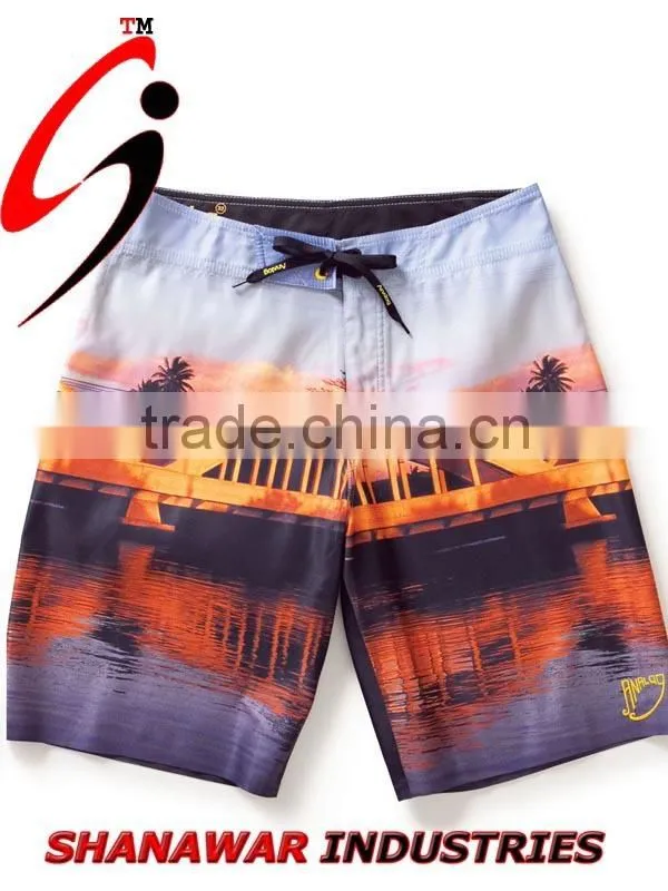men antimicrobial sports sublimation shorts