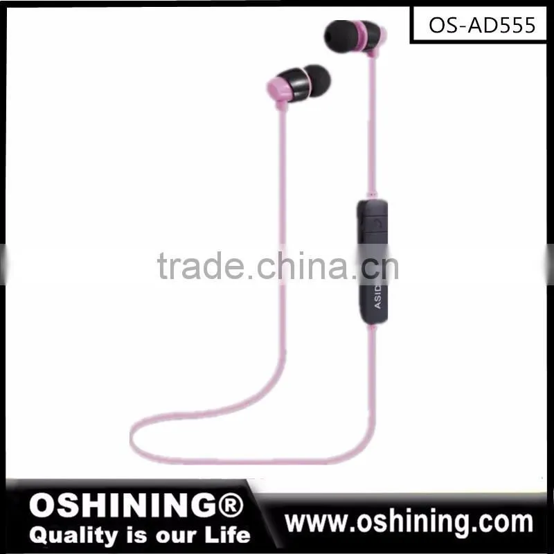 High speed connection rechargeable wireless sport bluetooth earphone