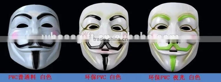 Wholesale PVC movie mask, Mask V for Vendetta Mask