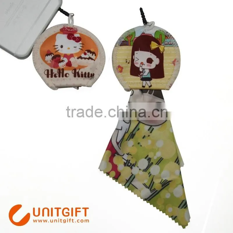 Simple colorful custom micro fibre cloth