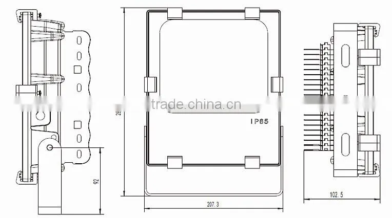 Hot new products outdoor flood light epistar SMD 3030 50W led floodlight